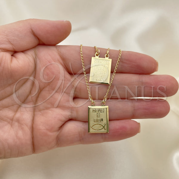 Gold Filled Necklace — Pendant Necklace Holy Spirit Design Polished 04.02. 01 — alternate product view — SKU 151260 | Oro Laminado collar — Pendant Necklace Holy Spirit diseño pulido 04.02. 01 — SKU 151260