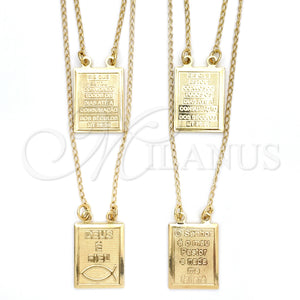 Gold Filled Necklace — Pendant Necklace Holy Spirit Design Polished 04.02. 01 — main product view — SKU 151260 | Oro Laminado collar — Pendant Necklace Holy Spirit diseño pulido 04.02. 01 — SKU 151260