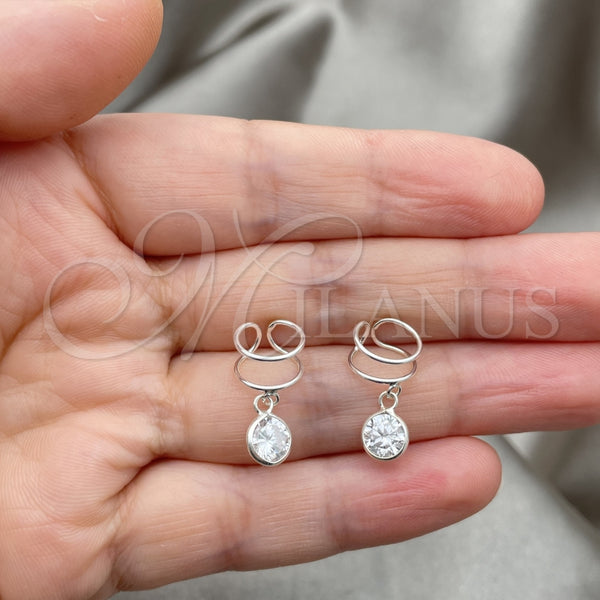Sterling Silver Ring — Earcuff with White Cubic Zirconia Polished 02. — alternate product view — SKU 151279 | Plata 925 anillo — Earcuff with blanco Cubic Zirconia pulido 02. — SKU 151279