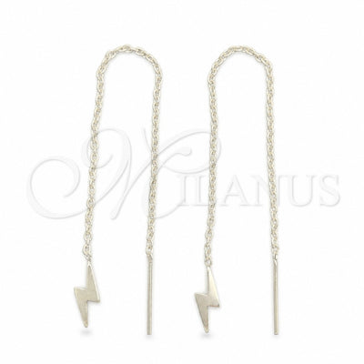 Sterling Silver Threader Earring, Polished, Silver Finish, 02.401.0079 for wholesale, main product view