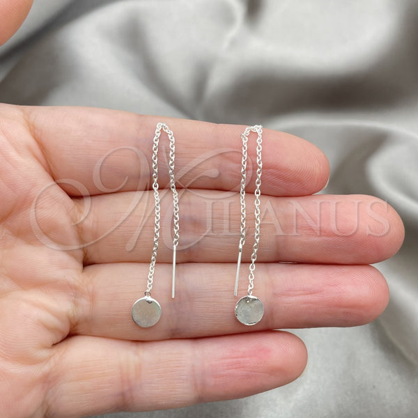 Sterling Silver Ring — Threader Earring Ball Design Polished 02. — alternate product view — SKU 151282 | Plata 925 anillo — Threader Earring Ball diseño pulido 02. — SKU 151282