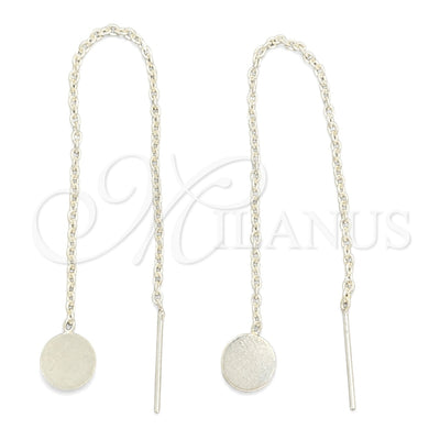 Sterling Silver Threader Earring, Ball Design, Polished, Silver Finish, 02.401.0080 for wholesale, main product view