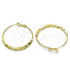 Oro Laminado Medium Hoop, Gold Filled Style Polished, Golden Finish, 02.213.0448.40