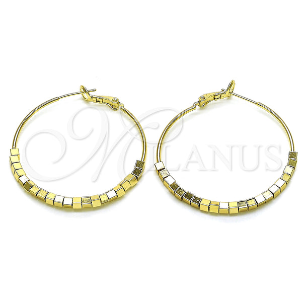 Gold Filled Hoop Earrings — Medium Hoop Polished 02. — main product view — SKU 151357 | Oro Laminado aretes de aro — Medium Hoop pulido 02. — SKU 151357
