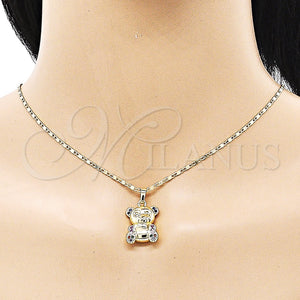 Gold Filled Ring — Earring and Pendant Adult Set Teddy Bear Design — main product view — SKU 151374 | Oro Laminado anillo — Earring and Pendant Adult Set Teddy Bear diseño — SKU 151374