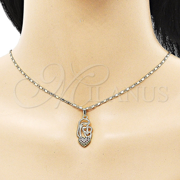 Gold Filled Ring — Earring and Pendant Adult Set Heart Design with — alternate product view — SKU 151377 | Oro Laminado anillo — Earring and Pendant Adult Set corazón diseño with — SKU 151377