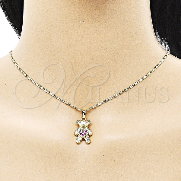 Gold Filled Ring — Earring and Pendant Adult Set Teddy Bear and — alternate product view — SKU 151384 | Oro Laminado anillo — Earring and Pendant Adult Set Teddy Bear and — SKU 151384