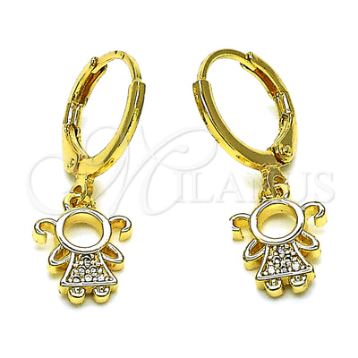 Aretes de Oro Laminado 02.253.0061 por Mayoreo, vista principal del producto