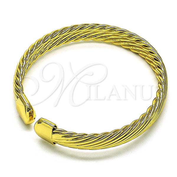 Gold Filled Jewelry — Individual Bangle Twist Design Diamond Cutting 07. 08 — alternate product view — SKU 151464 | Oro Laminado joyería — Individual Bangle Twist diseño Diamond Cutting 07. 08 — SKU 151464