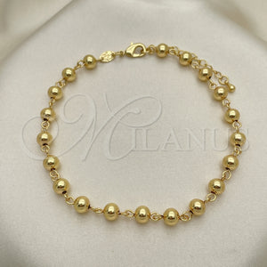 Gold Filled Anklet — Fancy Anklet Ball Design Polished 03.63. 06 MM — main product view — SKU 151509 | Oro Laminado tobillera — elegante Anklet Ball diseño pulido 03.63. 06 MM — SKU 151509