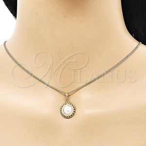 Gold Filled Ring — Earring and Pendant Adult Set Flower Design with — main product view — SKU 151514 | Oro Laminado anillo — Earring and Pendant Adult Set flor diseño with — SKU 151514