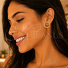 Oro Laminado Stud Earring, Gold Filled Style with Ivory Pearl, Polished, Golden Finish, 02.379.0034