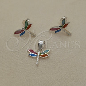 Sterling Silver Ring — Earring and Pendant Adult Set Dragon-Fly Design with — main product view — SKU 151538 | Plata 925 anillo — Earring and Pendant Adult Set Dragon-Fly diseño with — SKU 151538
