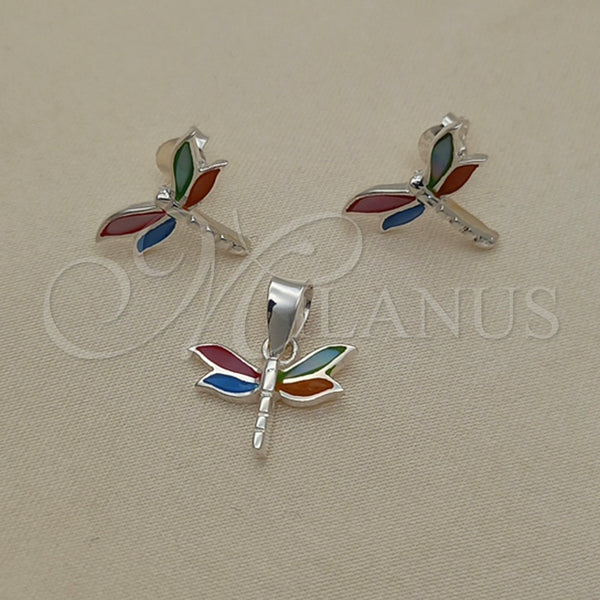 Sterling Silver Ring — Earring and Pendant Adult Set Dragon-Fly Design with — main product view — SKU 151538 | Plata 925 anillo — Earring and Pendant Adult Set Dragon-Fly diseño with — SKU 151538