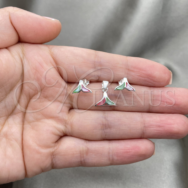 Sterling Silver Ring — Earring and Pendant Adult Set Fish Design with — alternate product view — SKU 151540 | Plata 925 anillo — Earring and Pendant Adult Set Fish diseño with — SKU 151540