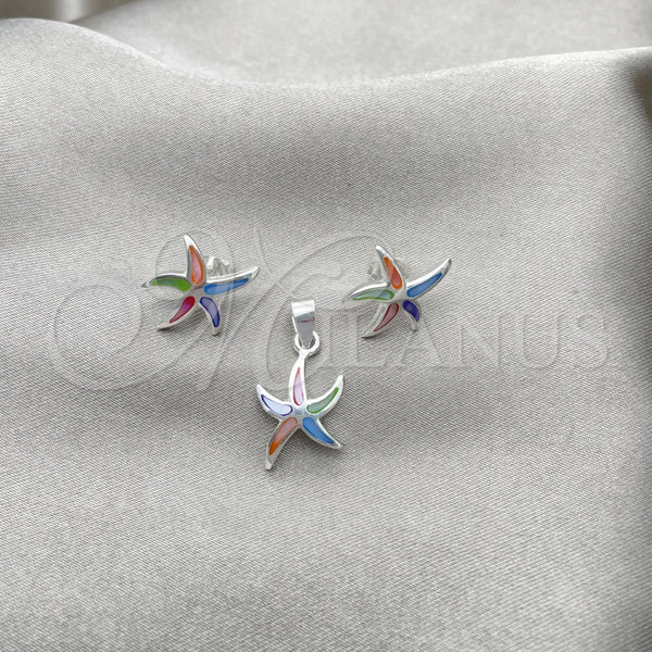 Sterling Silver Ring — Earring and Pendant Adult Set Star Design with — alternate product view — SKU 151543 | Plata 925 anillo — Earring and Pendant Adult Set estrella diseño with — SKU 151543