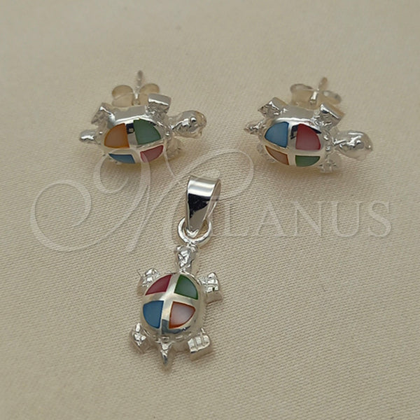Sterling Silver Ring — Earring and Pendant Adult Set Turtle Design with — main product view — SKU 151545 | Plata 925 anillo — Earring and Pendant Adult Set Turtle diseño with — SKU 151545