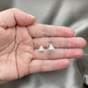 Sterling Silver Stud Earring, with Ivory Pearl, Polished, Silver Finish, 02.399.0054