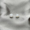 Sterling Silver Stud Earring, with Ivory Pearl, Polished, Silver Finish, 02.399.0057