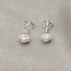 Sterling Silver Stud Earring, with Ivory Pearl, Polished, Silver Finish, 02.399.0059