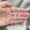 Sterling Silver Stud Earring, Star Design, Polished, Silver Finish, 02.399.0065