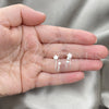 Sterling Silver Stud Earring, Star Design, Polished, Silver Finish, 02.399.0065