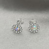 Sterling Silver Stud Earring, with Chrysolite Opal Cubic Zirconia, Polished, Silver Finish, 02.397.0041.02