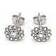 Sterling Silver Stud Earring, with White Cubic Zirconia, Polished, Silver Finish, 02.397.0041.07