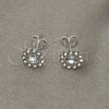 Sterling Silver Stud Earring, with White Cubic Zirconia, Polished, Silver Finish, 02.397.0041.07