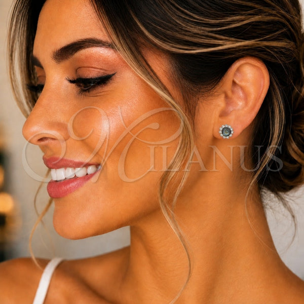 Sterling Silver Stud Earring, with Vitrail Medium Pearl, Polished, Silver Finish, 02.397.0042.04