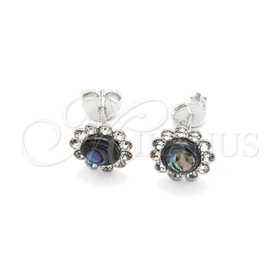 Sterling Silver Stud Earring, with Vitrail Medium Pearl, Polished, Silver Finish, 02.397.0042.04