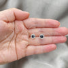 Sterling Silver Stud Earring, with Black Pearl, Polished, Silver Finish, 02.397.0042.05