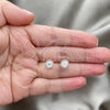Sterling Silver Ring — Stud Earring with Ivory Mother of Pearl Polished — alternate product view — SKU 151621 | Plata 925 anillo — Stud Earring with Ivory Mother of Pearl pulido — SKU 151621