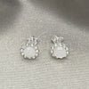 Sterling Silver Stud Earring, with Ivory Mother of Pearl, Polished, Silver Finish, 02.397.0042.07