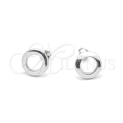 Sterling Silver Stud Earring, Polished, Silver Finish, 02.407.0001 for wholesale, main product view