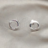 Sterling Silver Stud Earring, Polished, Silver Finish, 02.407.0001