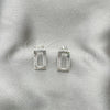 Sterling Silver Stud Earring, Polished, Silver Finish, 02.407.0006