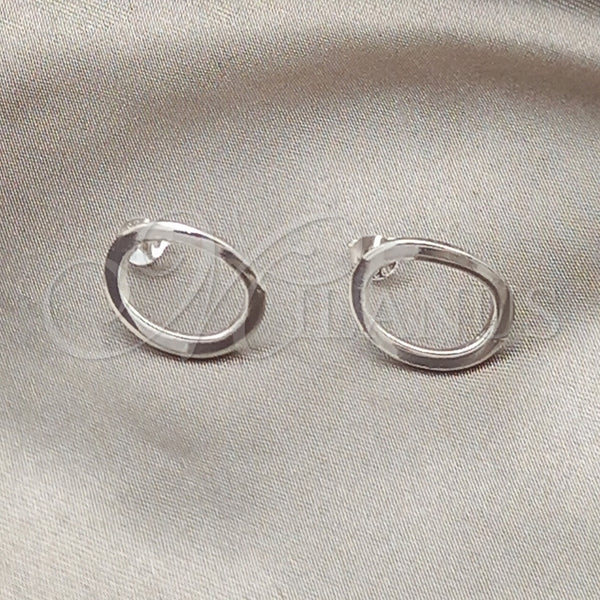 Sterling Silver Ring — Stud Earring Polished 02. — alternate product view — SKU 151629 | Plata 925 anillo — Stud Earring pulido 02. — SKU 151629