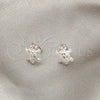 Sterling Silver Stud Earring, Turtle Design, Polished, Silver Finish, 02.407.0015