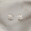 Sterling Silver Stud Earring, Turtle Design, Polished, Silver Finish, 02.407.0015