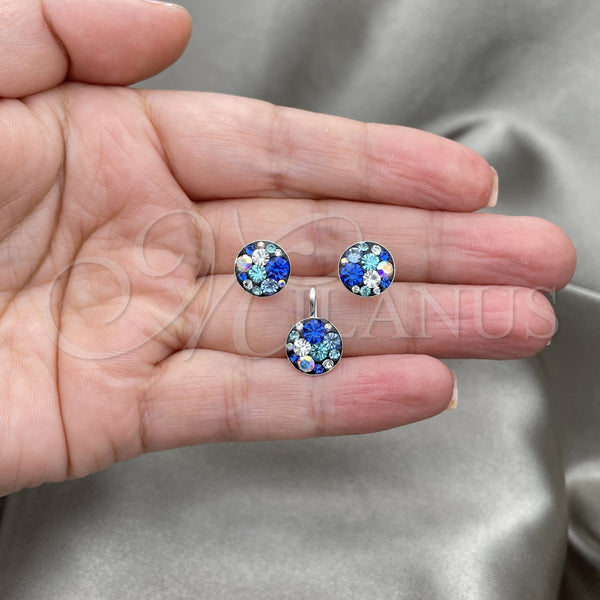 Sterling Silver Ring — Earring and Pendant Adult Set with Sapphire Blue — alternate product view — SKU 151657 | Plata 925 anillo — Earring and Pendant Adult Set with Sapphire Blue — SKU 151657