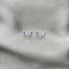 Sterling Silver Stud Earring, Dragon-Fly Design, White Enamel Finish, Silver Finish, 02.406.0002.03