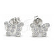 Sterling Silver Stud Earring, Butterfly Design, Polished, Silver Finish, 02.392.0018