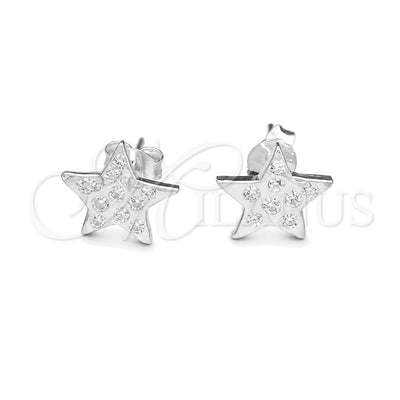 Sterling Silver Stud Earring, Star Design, Polished, Silver Finish, 02.392.0021 for wholesale, main product view
