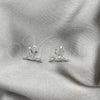 Sterling Silver Stud Earring, Bird Design, Polished, Silver Finish, 02.392.0023