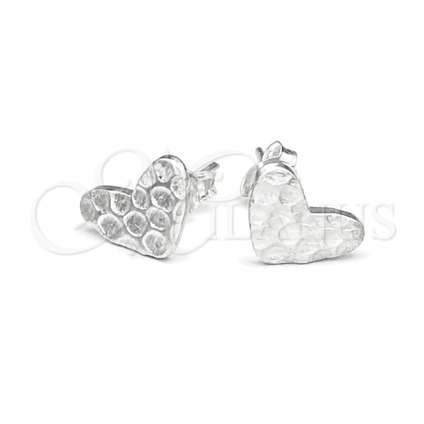 Sterling Silver Stud Earring, Polished, Silver Finish, 02.392.0026