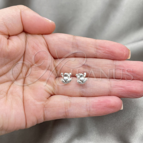 Sterling Silver Ring — Stud Earring Frog Design Polished 02. — alternate product view — SKU 151744 | Plata 925 anillo — Stud Earring Frog diseño pulido 02. — SKU 151744