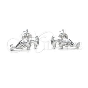 Sterling Silver Stud Earring, Tree Design, Polished, Silver Finish, 02.392.0029