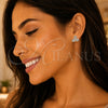 Sterling Silver Ring — Stud Earring Polished 02. — alternate product view — SKU 151748 | Plata 925 anillo — Stud Earring pulido 02. — SKU 151748