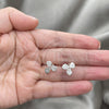 Sterling Silver Stud Earring, Polished, Silver Finish, 02.392.0031